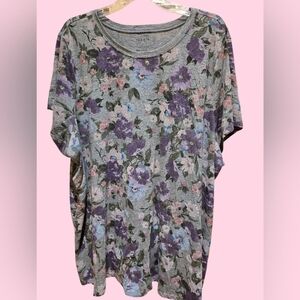 Torrid Classic Fit Floral Tee 5X EUC